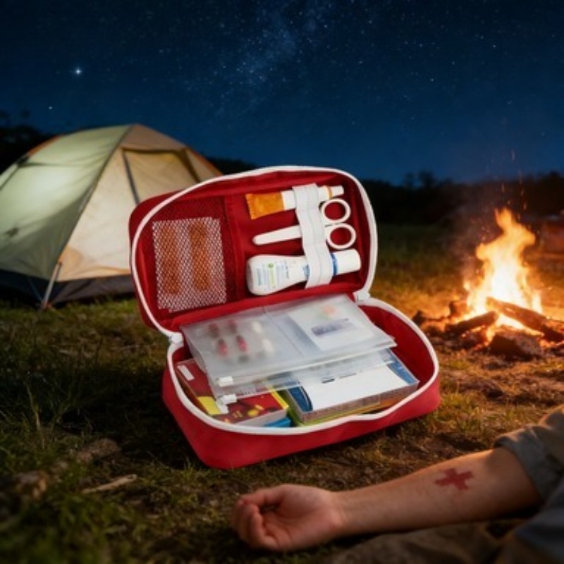 Bivy Bag Emergency - ชุดปฐมพยาบาลที่ทนทาน กระเป๋าฉุกเฉินสำหรับเอาตัวรอด ขนาดกะทัดรัด พกพาสะดวก กระเป๋าช่วยเหลือผู้ป่วย กระเป๋าเก็บยา