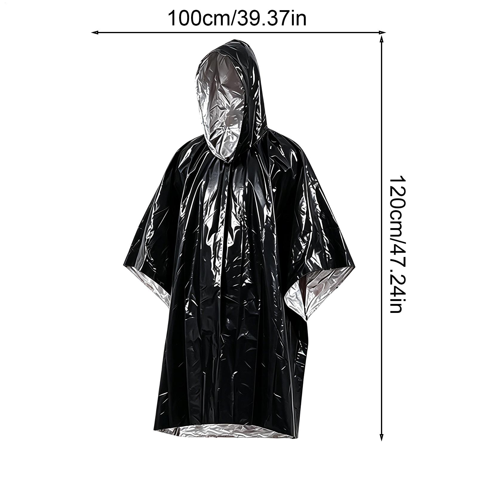 1 ชิ้น เสื้อกันฝนฉุกเฉินกันน้ำ - Emergency Poncho Rain บทวิจารณ์และราคา