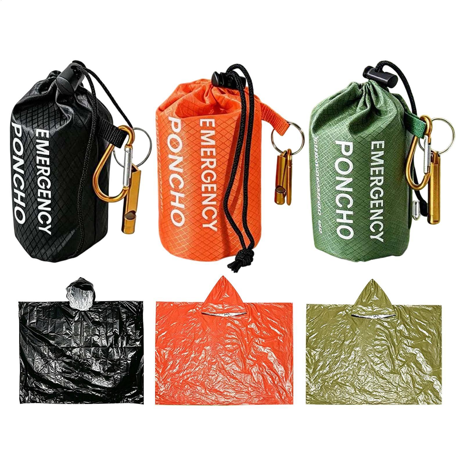 ชุดเสื้อกันฝนฉุกเฉิน 3 ชิ้น พร - Emergency Poncho Rain บทวิจารณ์และราคา