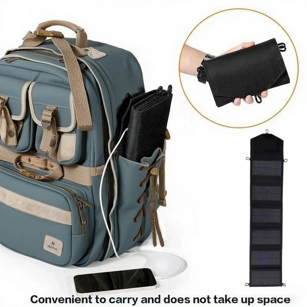 แผงโซลาร์เซลล์แบบพับได้ 25W ที - Solar Emergency Charger บทวิจารณ์และราคา